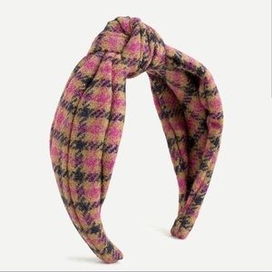 J crew wool plaid headband